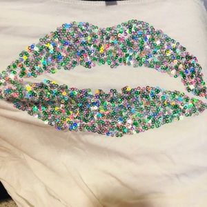 Juicy Couture Tops - Juicy Couture sequin lips top Juicy Couture Tops - Juicy Couture sequin lips top